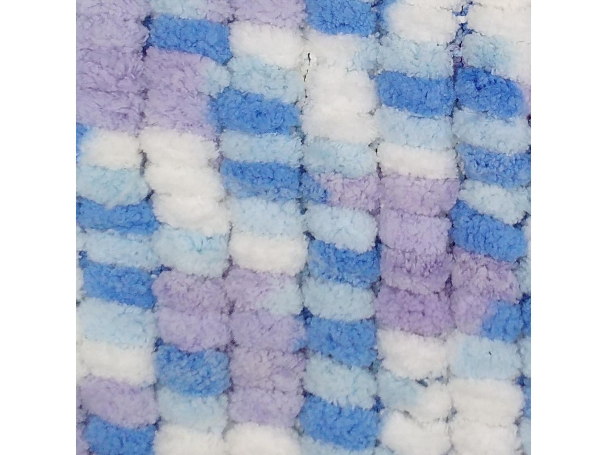 Zarela Baby Pom Pom Yarn 200g 11 WhiteBluePurple